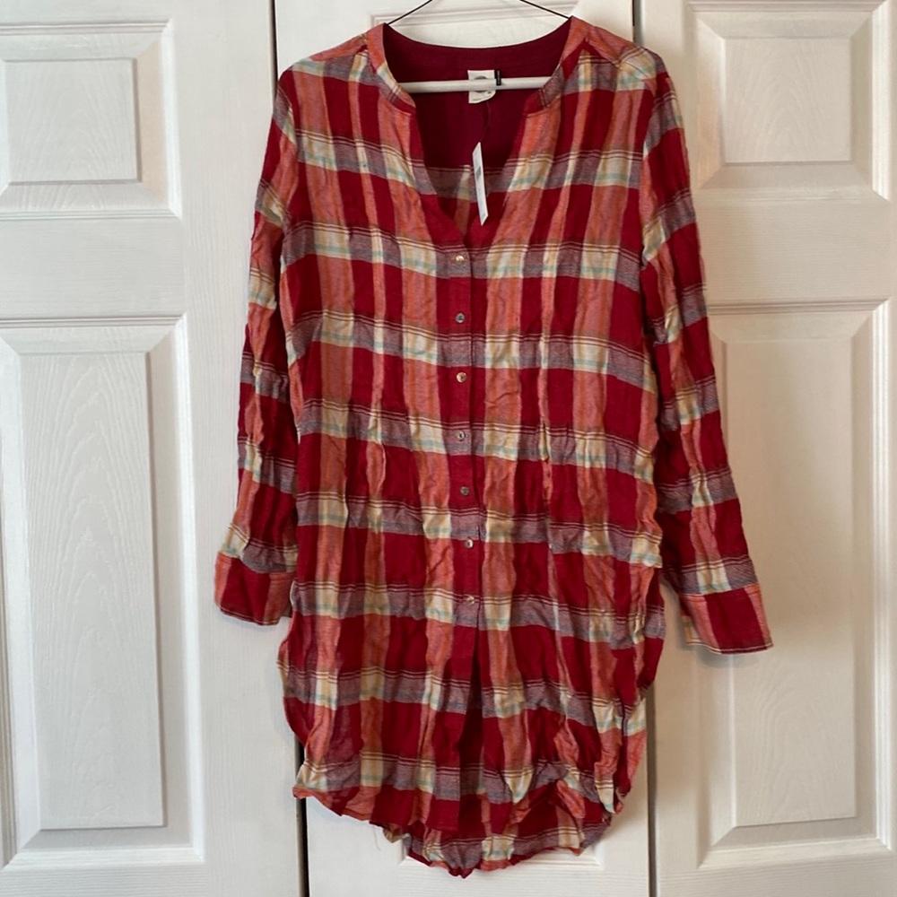 Woman’s plaid shirt